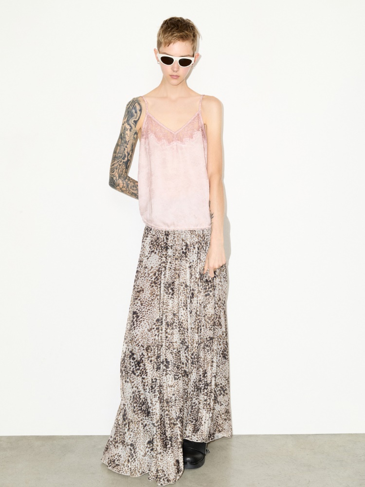 Top de jacquard con encaje - ROSA - MAX&Co.