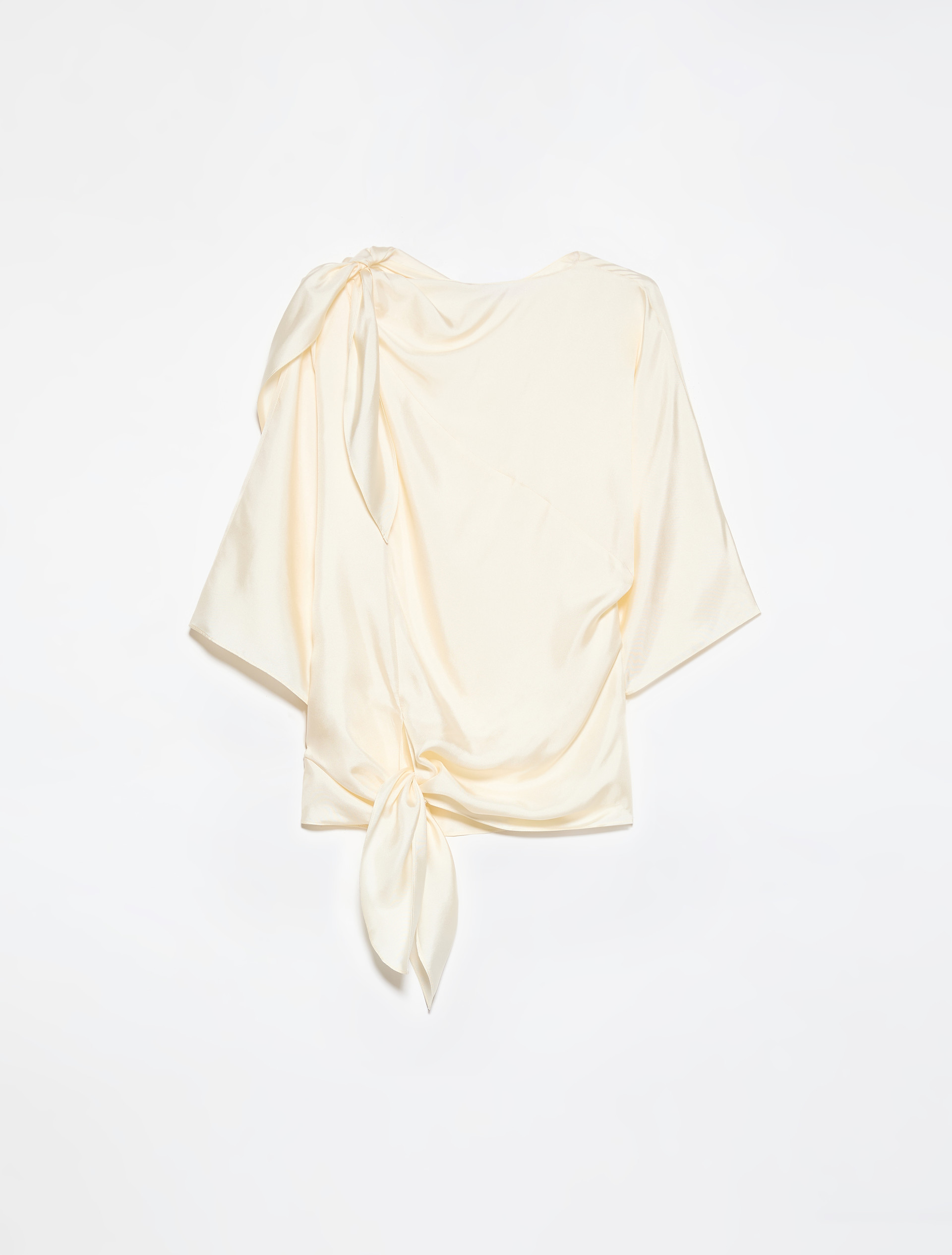 Knot silk-twill blouse - MAX&Co.