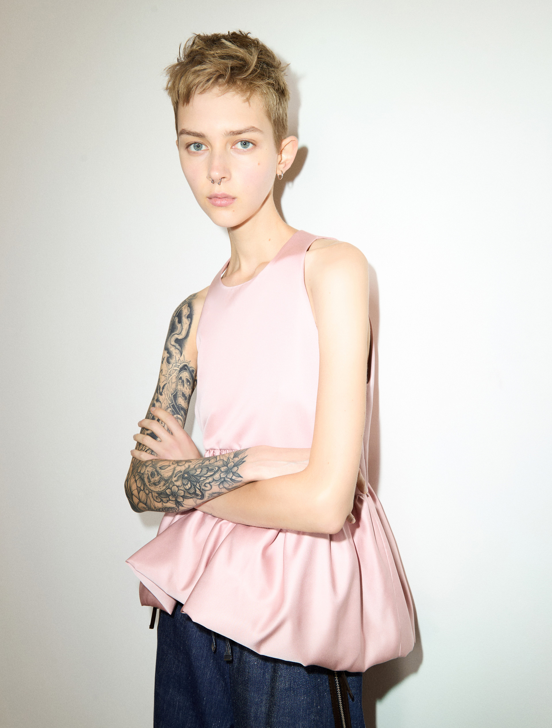 Peplum duchesse satin top - MAX&Co.