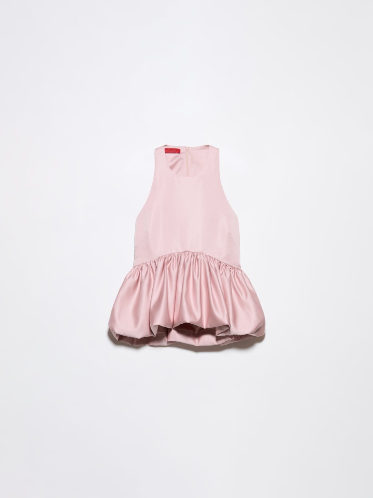 Peplum duchesse satin top - PINK - MAX&Co.