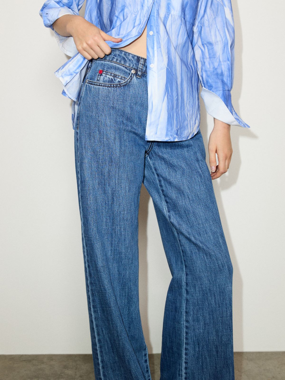 Re-Edit bootcut jeans - NAVY - MAX&Co.