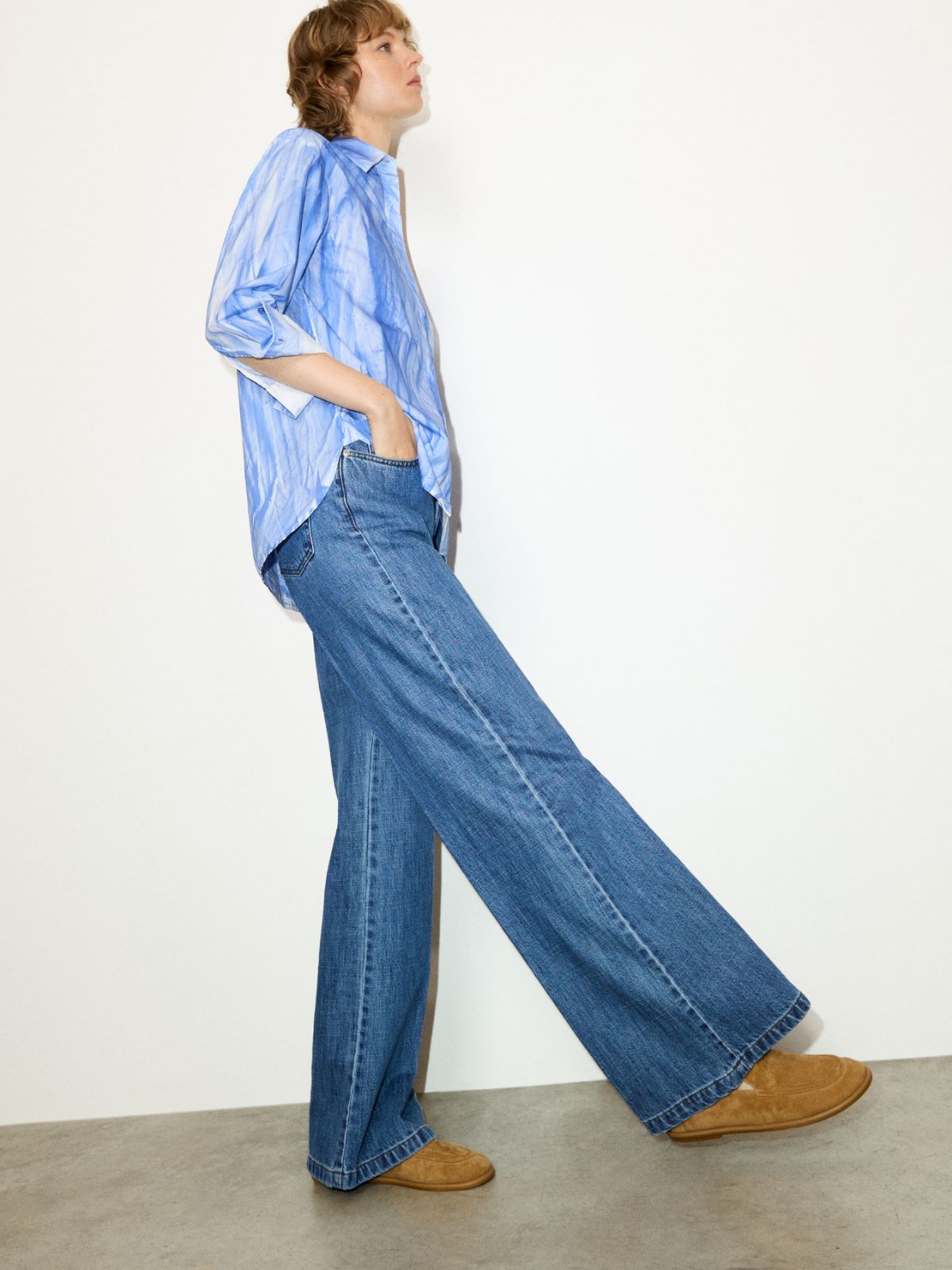 Re-Edit bootcut jeans - NAVY - MAX&Co. - 4