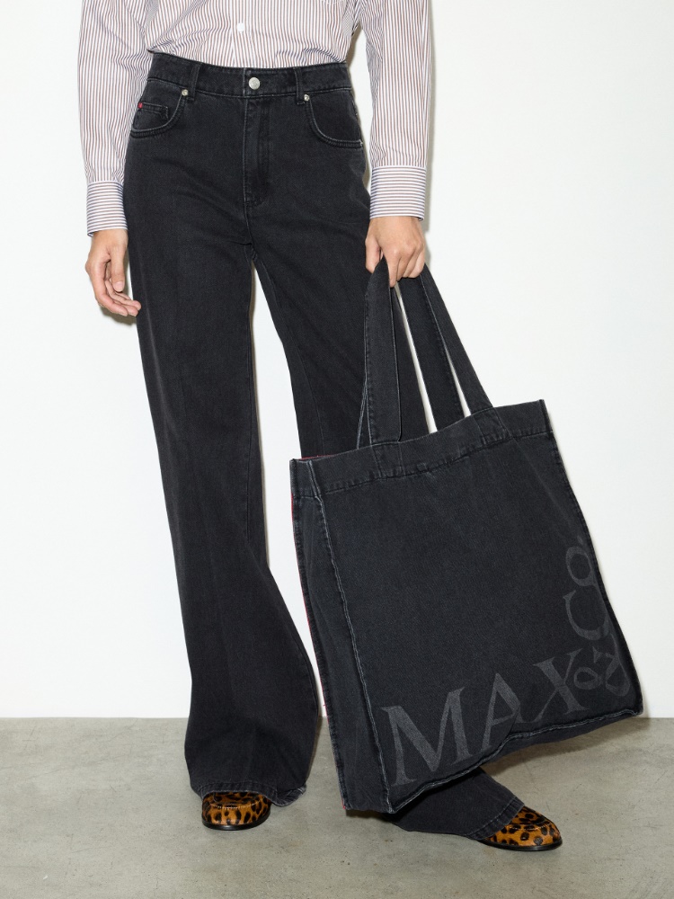 Black wide-leg jeans - BLACK - MAX&Co. - 4