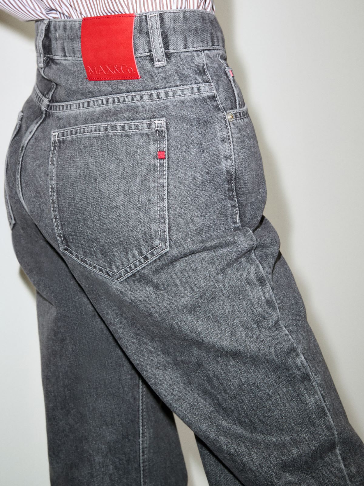 Grey loose-fit jeans - GREY - MAX&Co. - 3