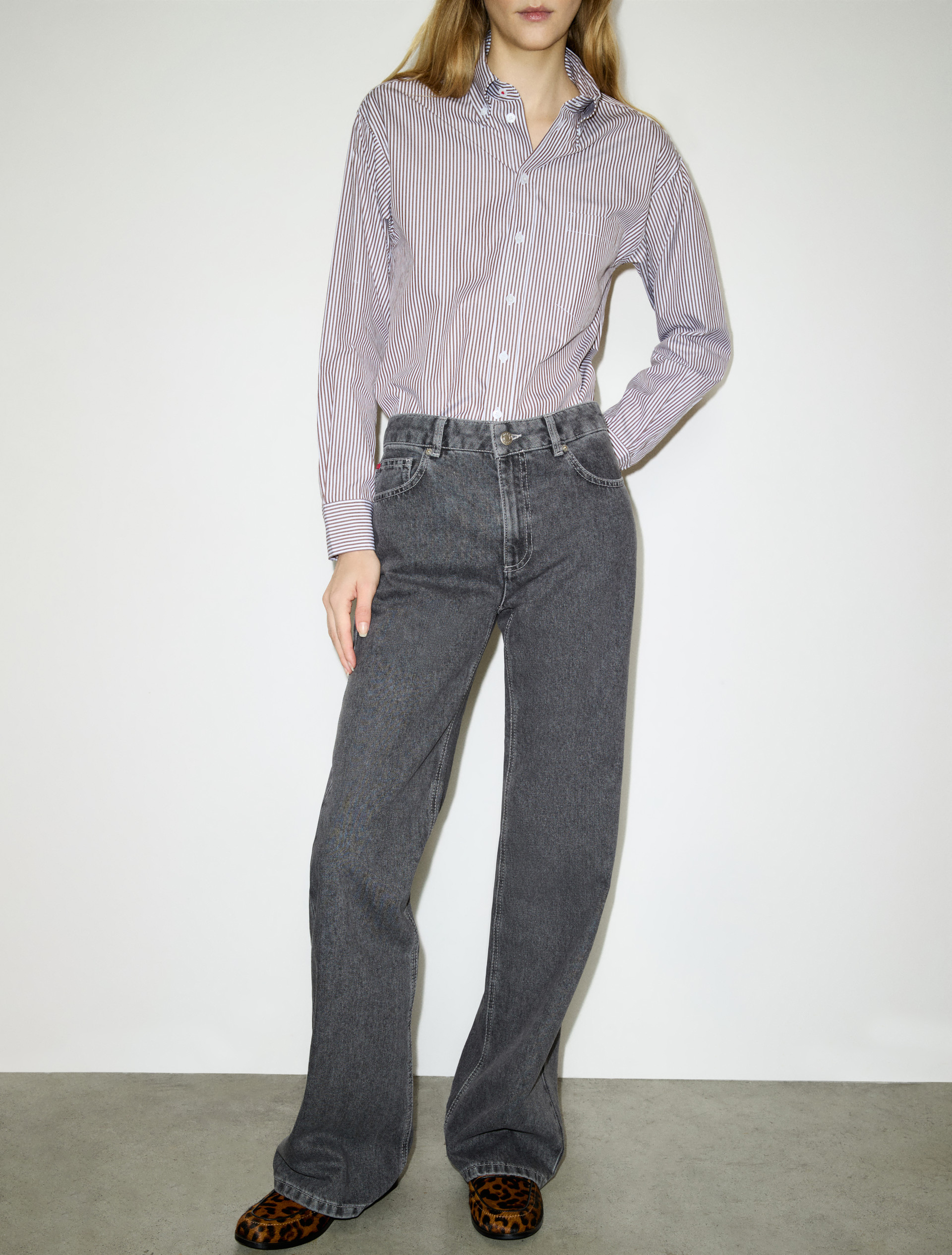 Grey loose-fit jeans - MAX&Co.