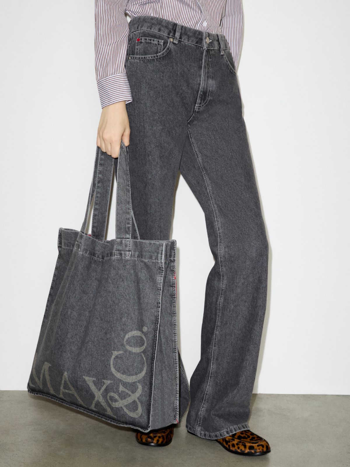 Grey loose-fit jeans - GREY - MAX&Co. - 4