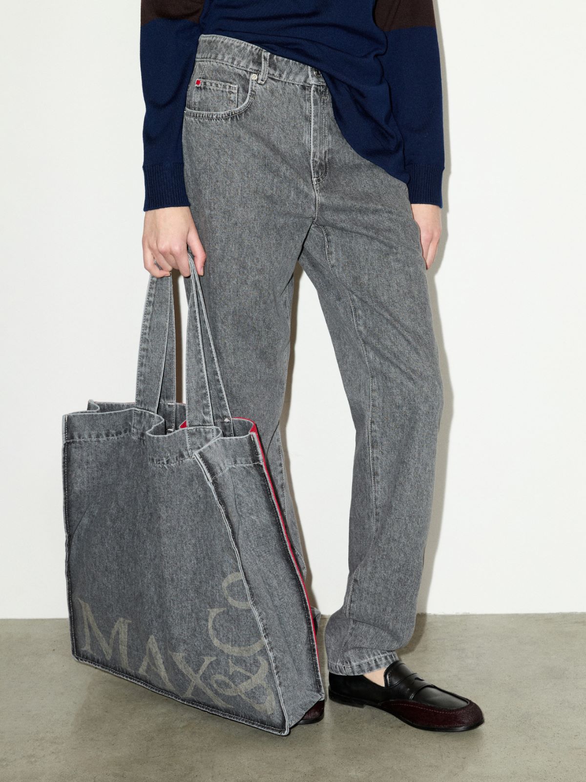 Grey slim-fit jeans - GREY - MAX&Co. - 4