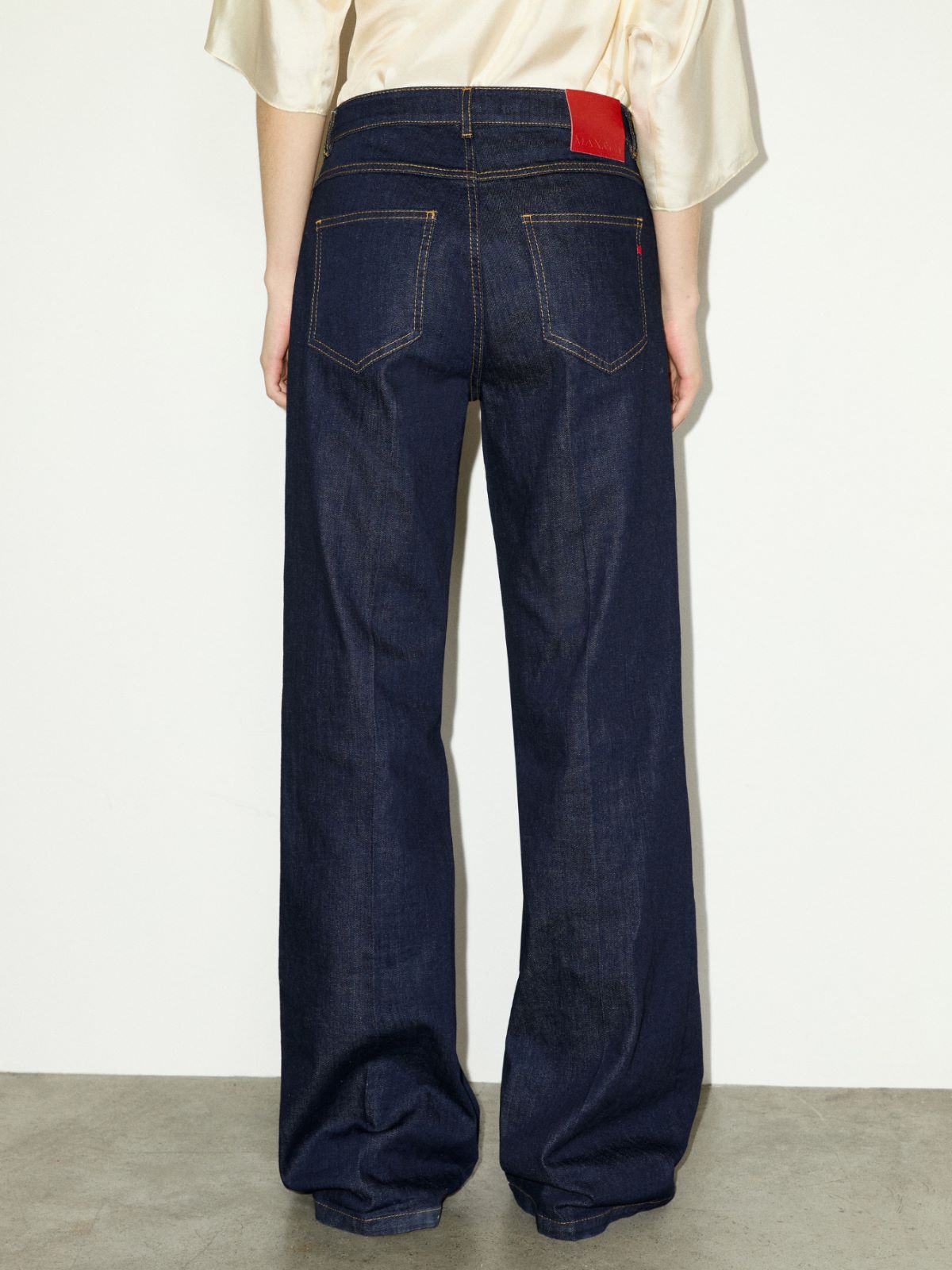 Raw-blue wide-leg jeans - NAVY - MAX&Co. - 2