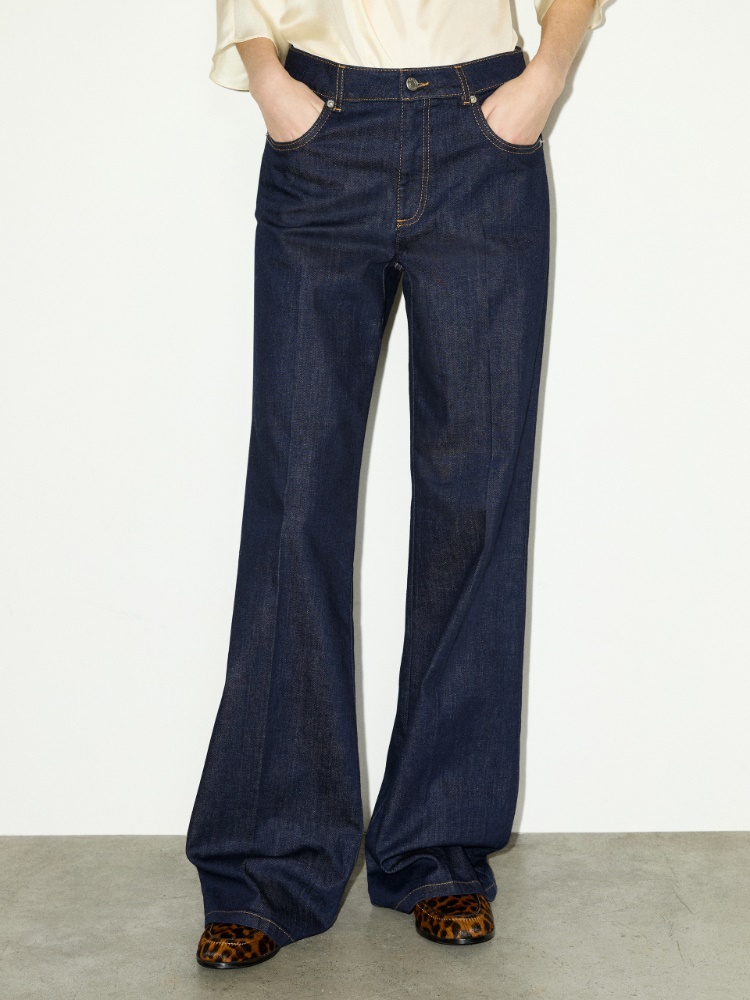 Raw-blue wide-leg jeans - MAX&Co.