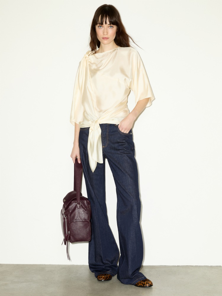 Raw-blue wide-leg jeans - MAX&Co. - 5