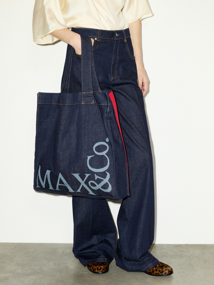 Raw-blue wide-leg jeans - MAX&Co. - 4