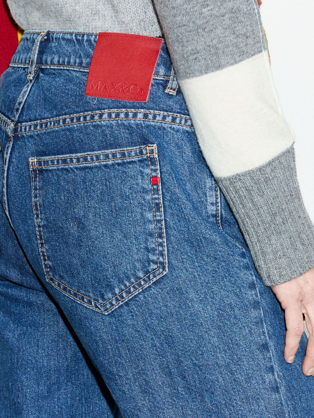 Washed-blue loose-fit jeans - BLUE JEANS - MAX&Co. - 3