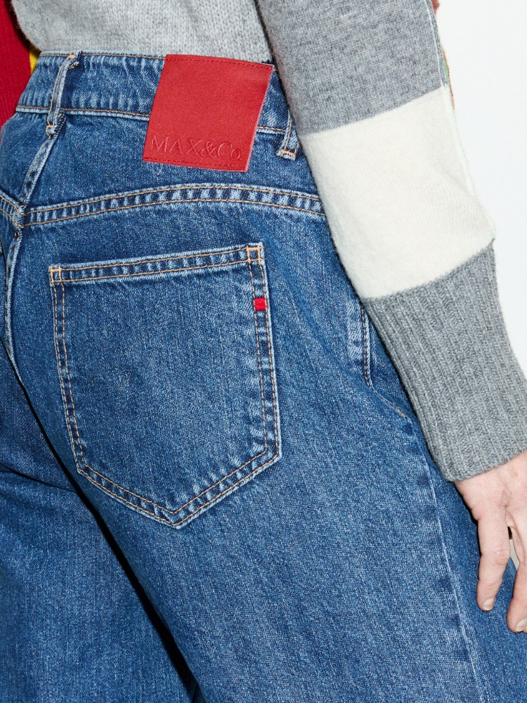 Washed-blue loose-fit jeans - BLUE JEANS - MAX&Co. - 3