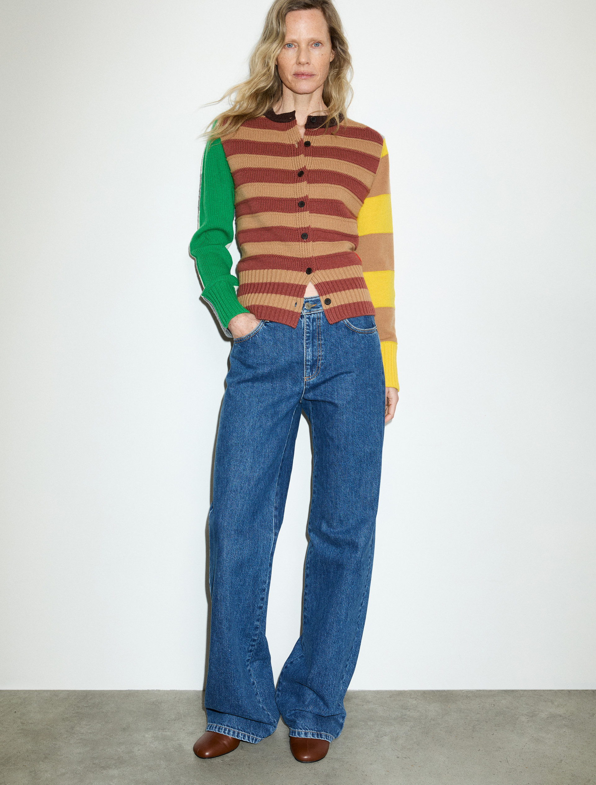 Washed-blue loose-fit jeans - MAX&Co.