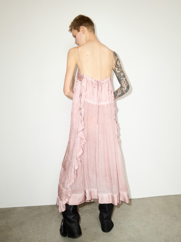 Lace-trimmed jacquard maxi dress - MAX&Co. - 2