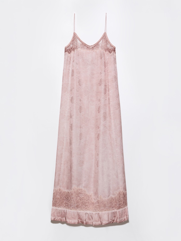 Lace-trimmed jacquard maxi dress - MAX&Co. - 6