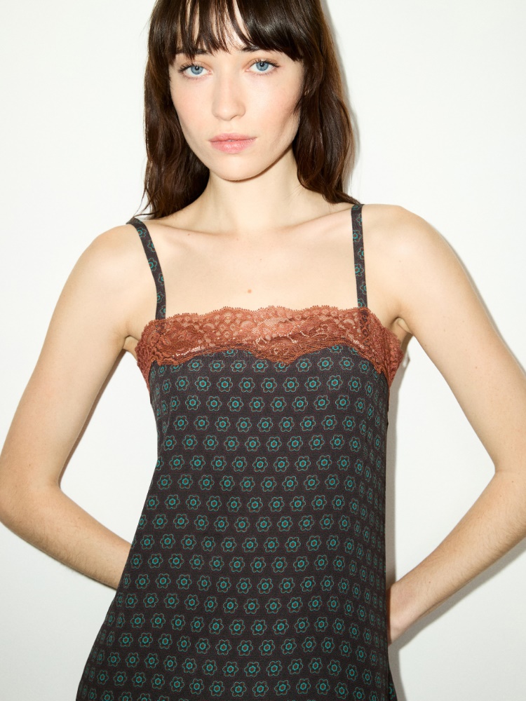 Lace-trimmed slip dress - MAX&Co. - 5