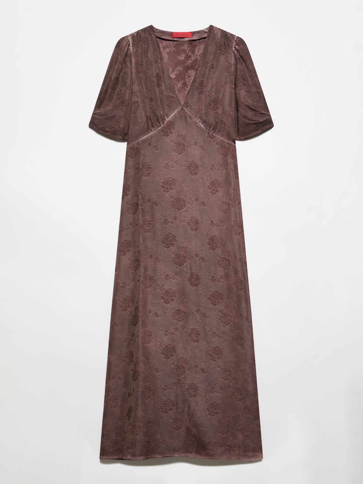 Floral jacquard dress - CHOCOLATE - MAX&Co. - 5