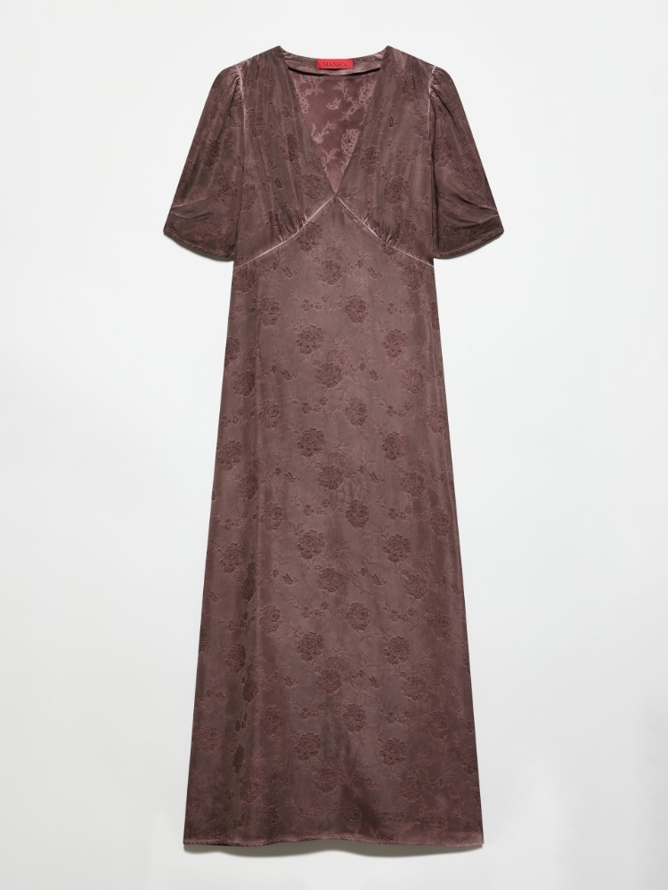 Floral jacquard dress - CHOCOLATE - MAX&Co. - 5