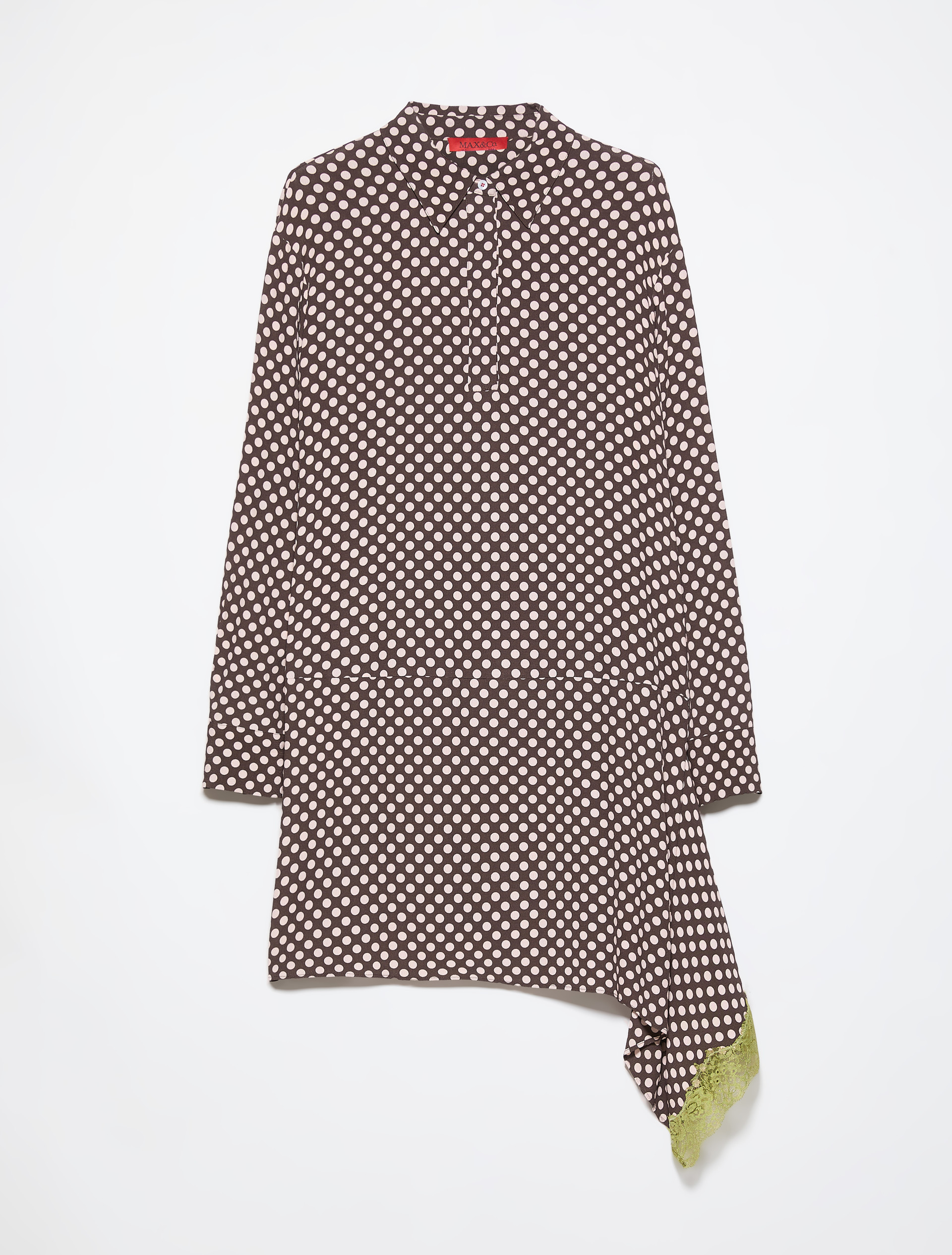 Lace-trimmed tunic dress - MAX&Co.