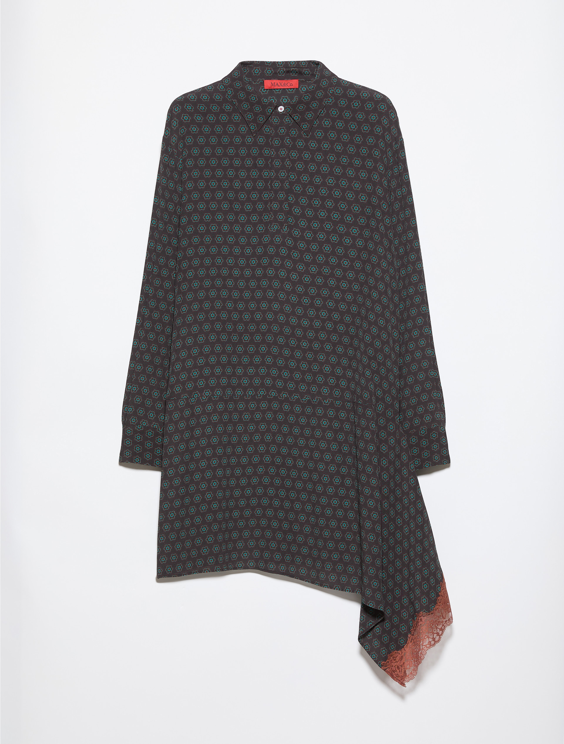 Lace-trimmed tunic dress - MAX&Co.
