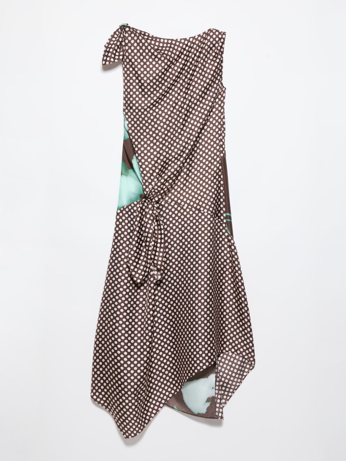 Midi-Kleid aus Seiden-Twill - DUNKELBRAUN - MAX&Co. - 5
