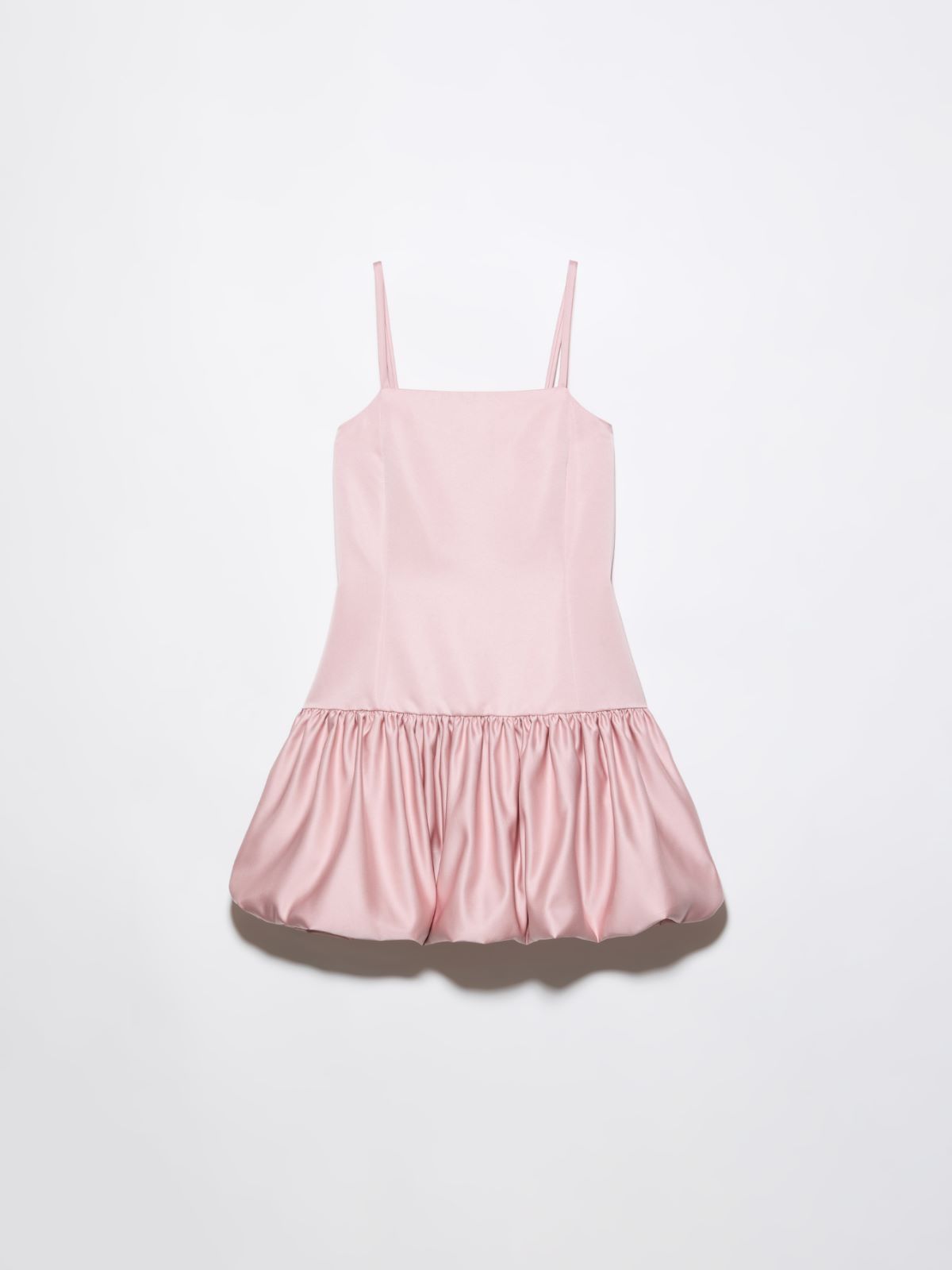 Satin balloon hem mini dress - PINK - MAX&Co.