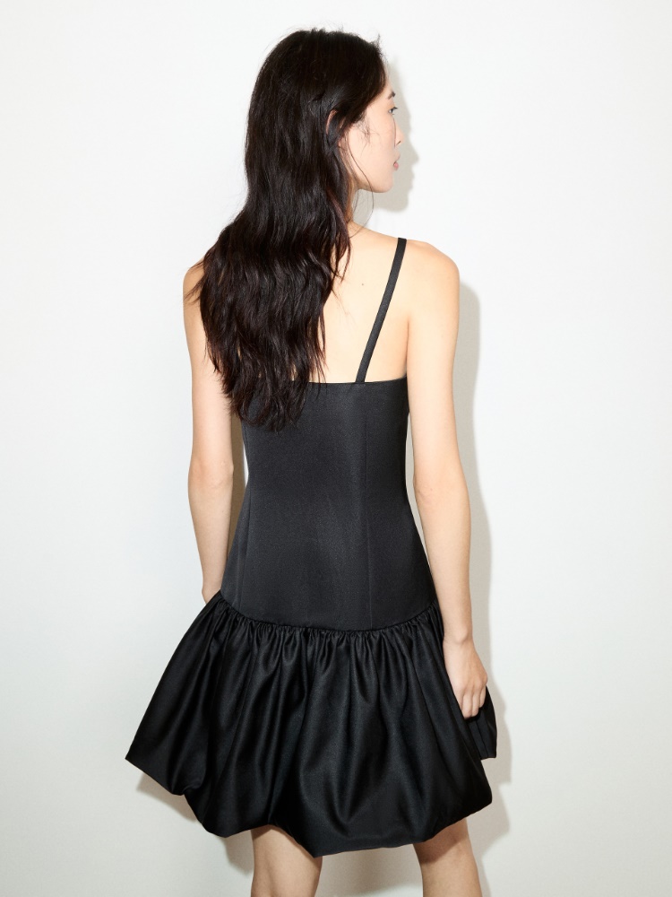 Satin balloon hem mini dress - MAX&Co. - 2
