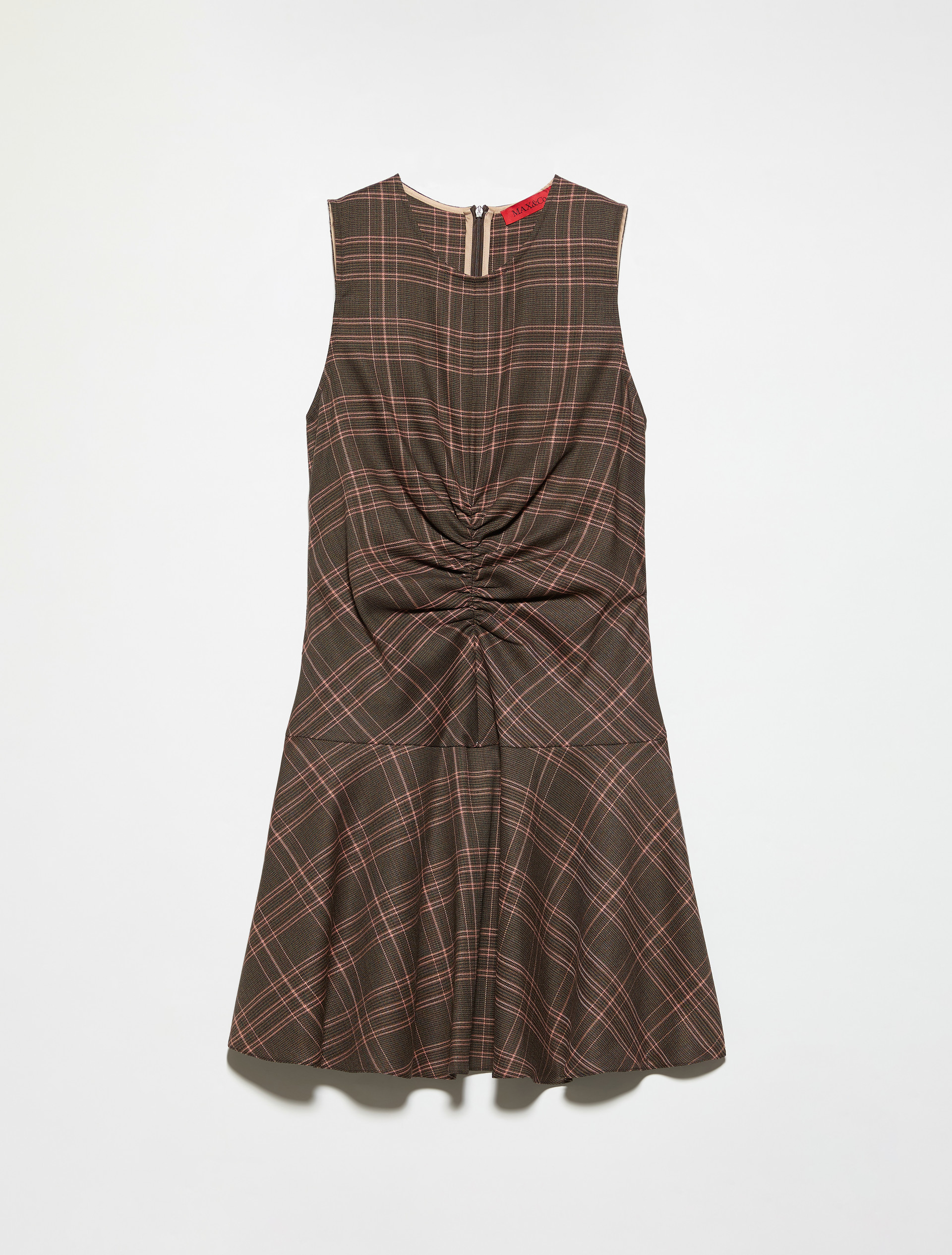 Checked wool-blend mini dress - MAX&Co.