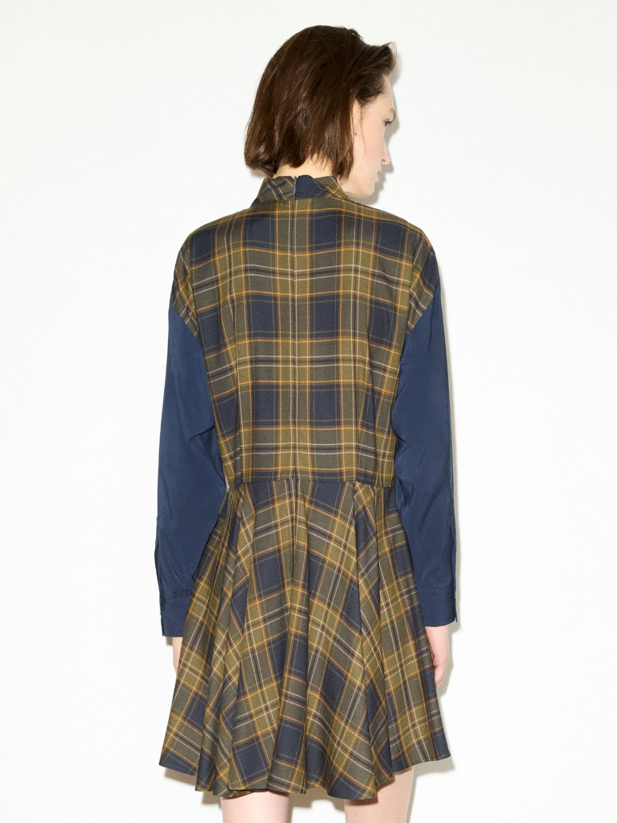 Checked mini dress - OLIVE - MAX&Co. - 2