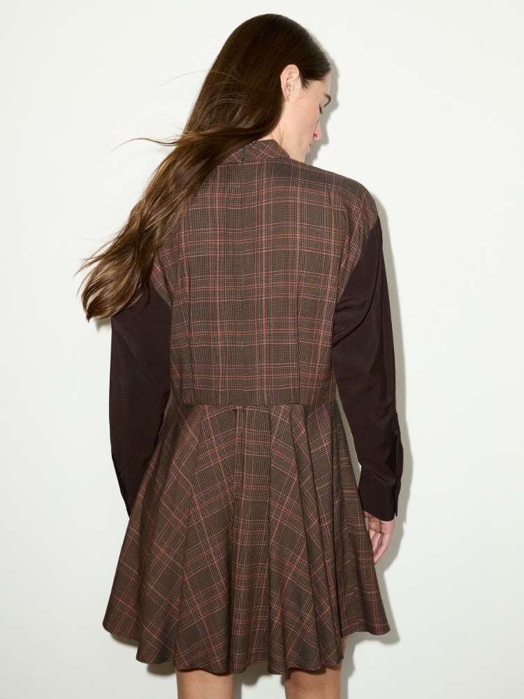 Checked mini dress - BROWN - MAX&Co. - 2
