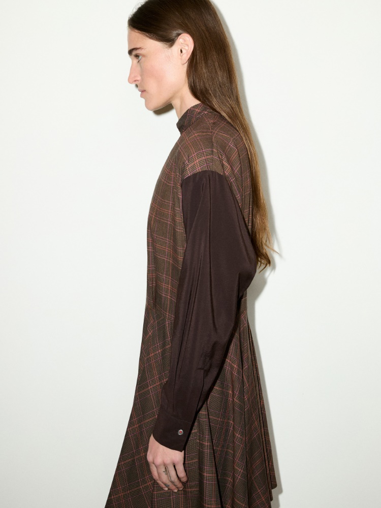 Checked mini dress - BROWN - MAX&Co. - 3
