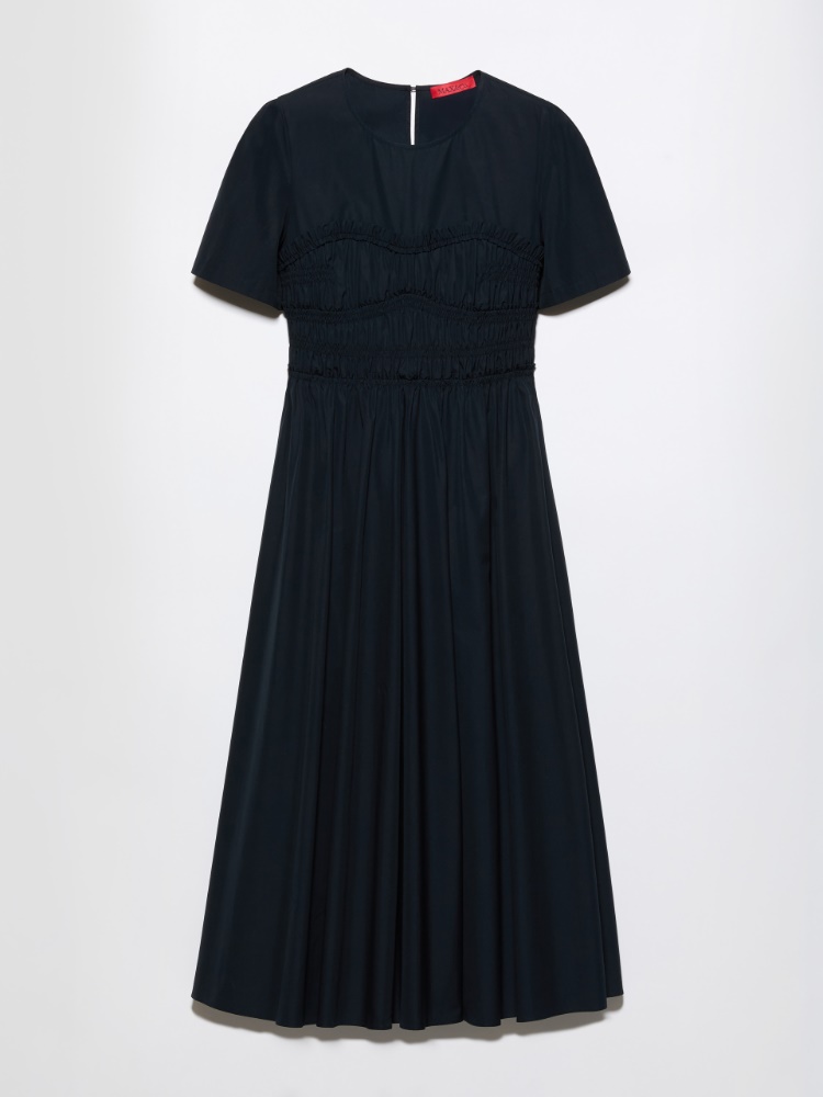 Ruched cotton-poplin midi dress - MAX&Co. - 6