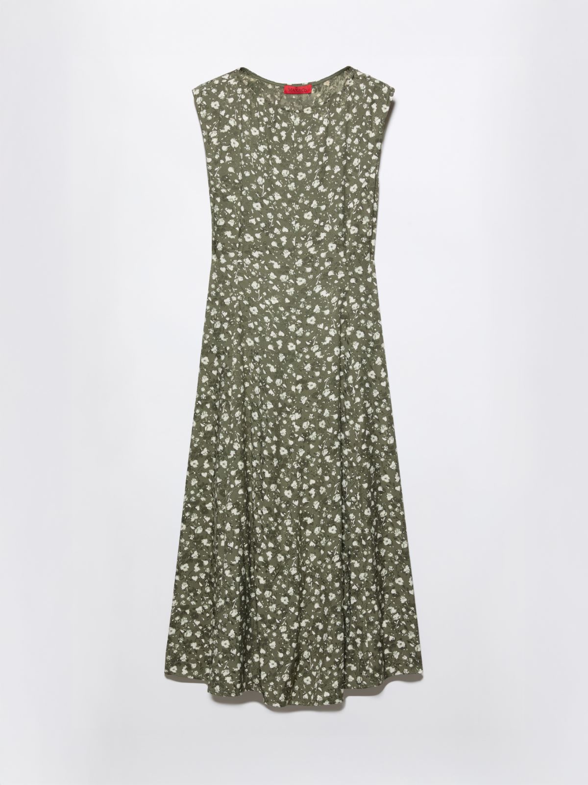 Floral jacquard midi dress - KAKI - MAX&Co.