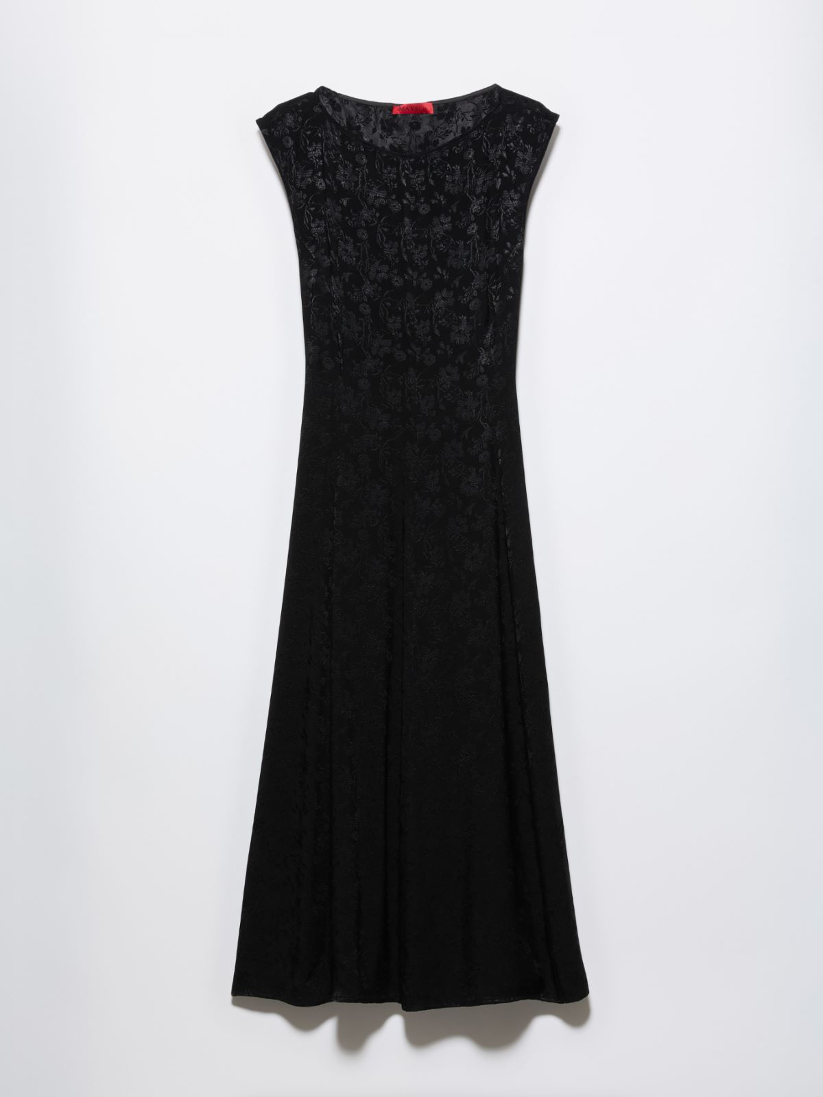 Floral jacquard midi dress - BLACK - MAX&Co.