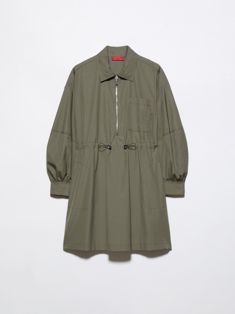 Drawstring poplin shirt dress - MAX&Co. - 6