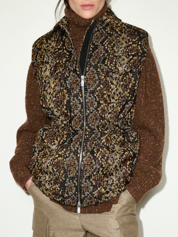 Snake-effect jacquard gilet - MAX&Co. - 3