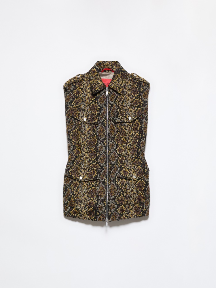 Snake-effect jacquard gilet - MAX&Co. - 6