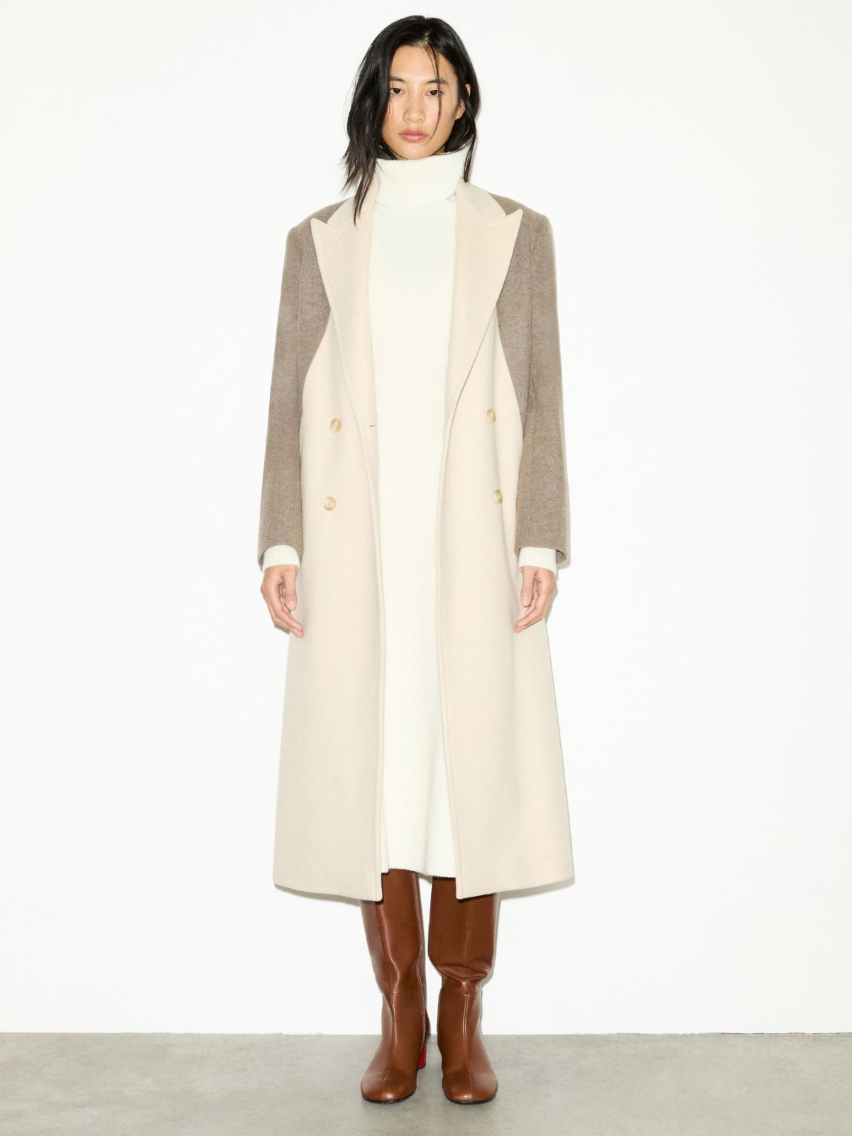 Knitted wool midi dress - WHITE - MAX&Co. - 4