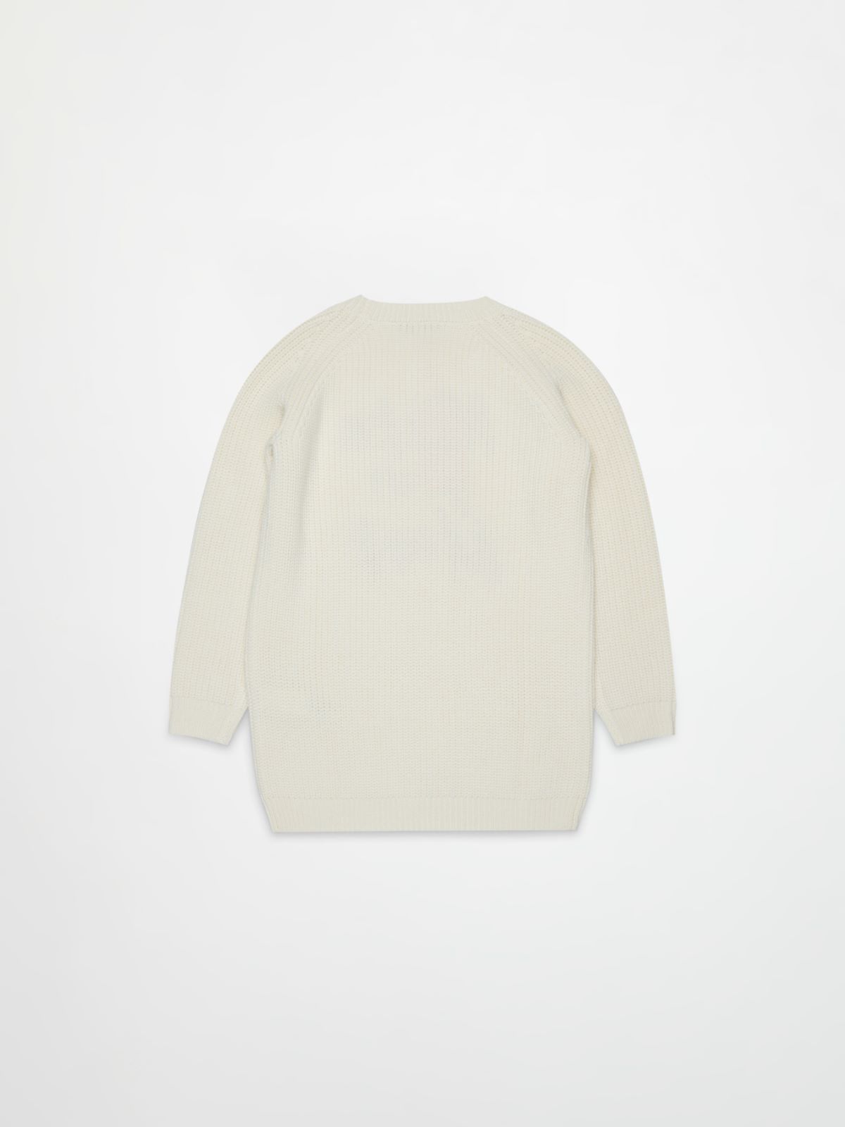Robe en maille avec inscription sur le devant KID - CREME - MAX&Co. - 2