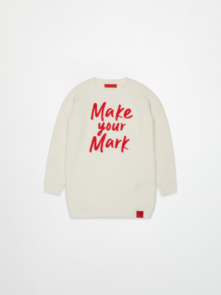 Robe en maille avec inscription sur le devant KID - MAX&Co.