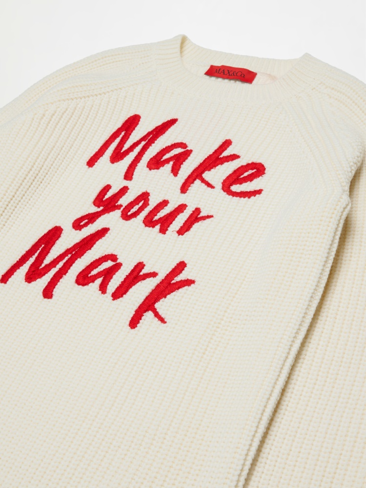 Robe en maille avec inscription sur le devant KID - MAX&Co. - 3