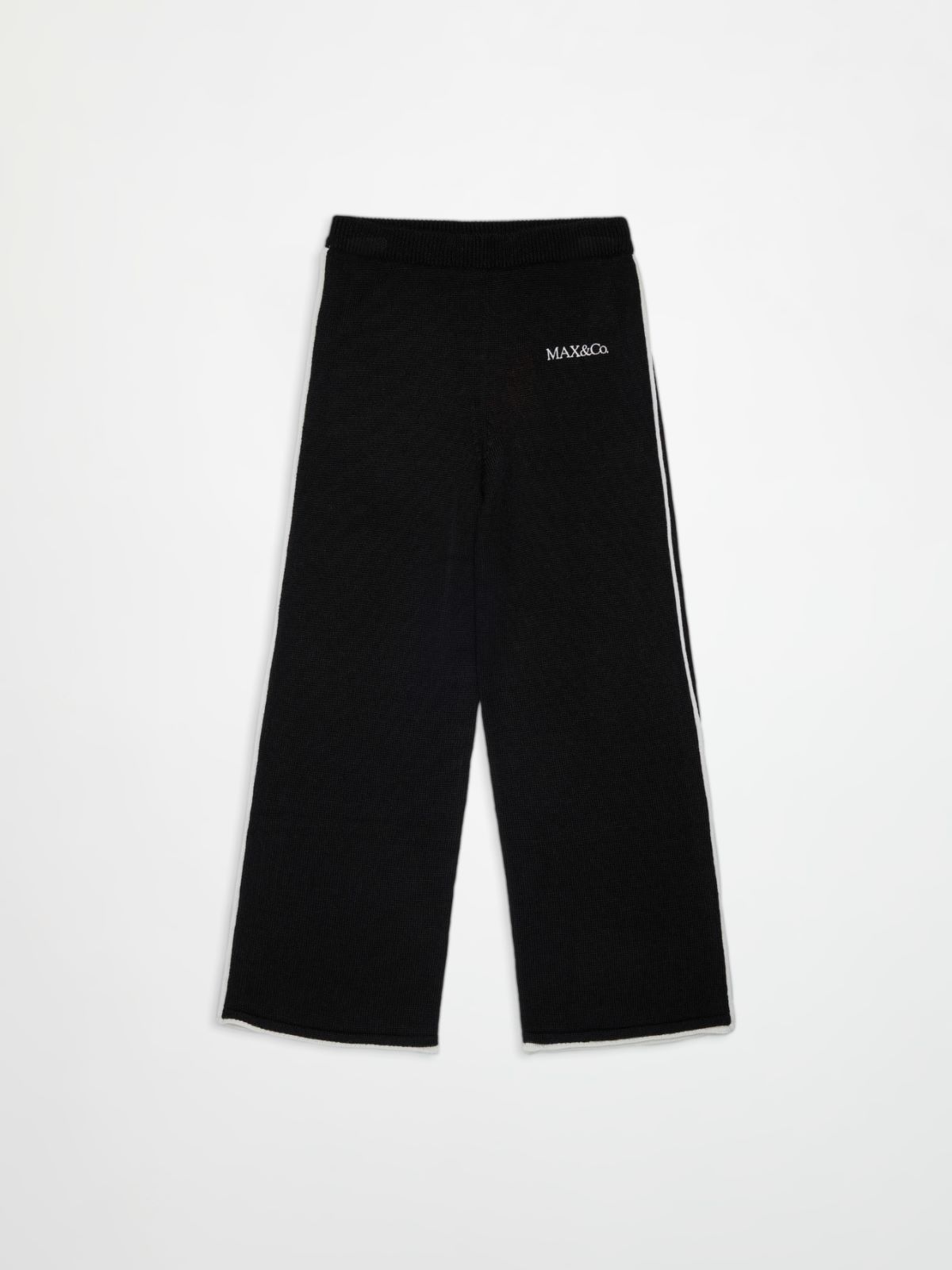 Knit pants with logo KID - BLACK - MAX&Co.