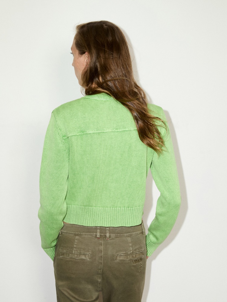 Stone-washed cotton cardigan - MAX&Co. - 2