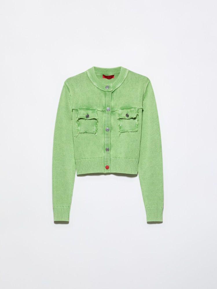 Stone-washed cotton cardigan - MAX&Co. - 6