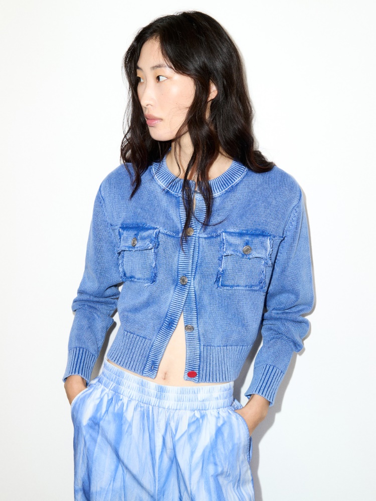 Stone-washed cotton cardigan - MAX&Co.