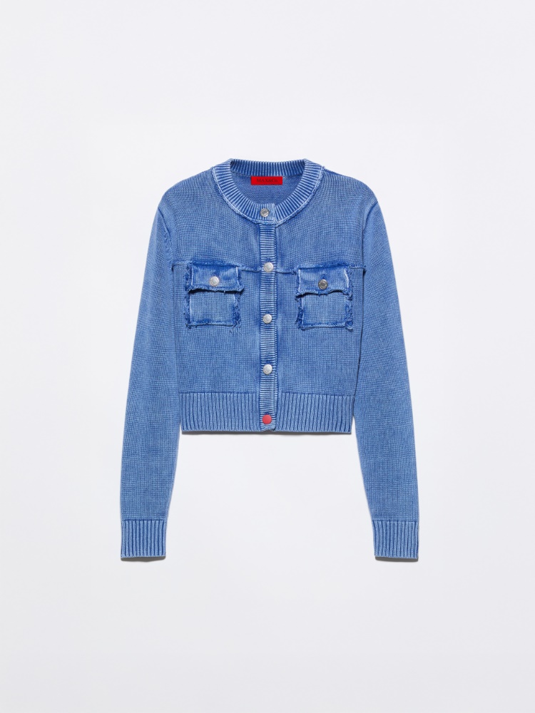 Stone-washed cotton cardigan - MAX&Co. - 5