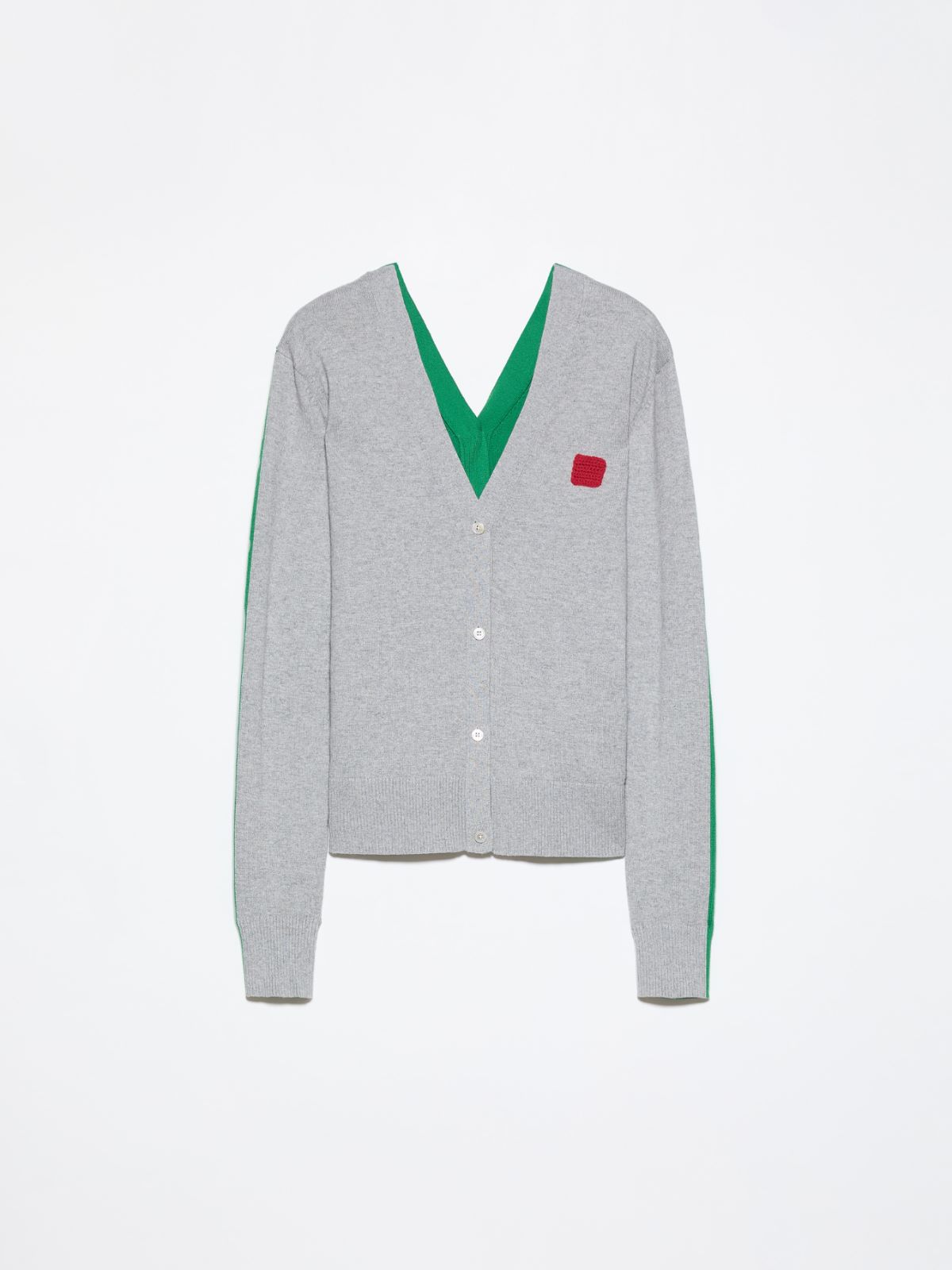 Cotton and cashmere cardigan - MELANGE GREY - MAX&Co. - 6