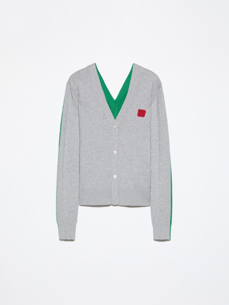 Cotton and cashmere cardigan - MELANGE GREY - MAX&Co. - 6