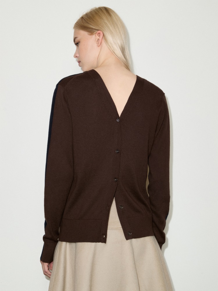 Cotton and cashmere cardigan - NAVY - MAX&Co. - 2